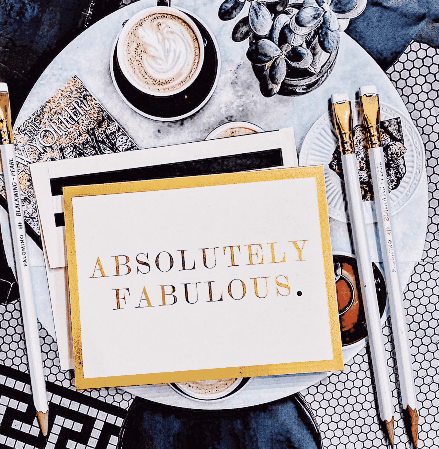 Absolutely Fabulous Greeting Card, Single Folded Signature C