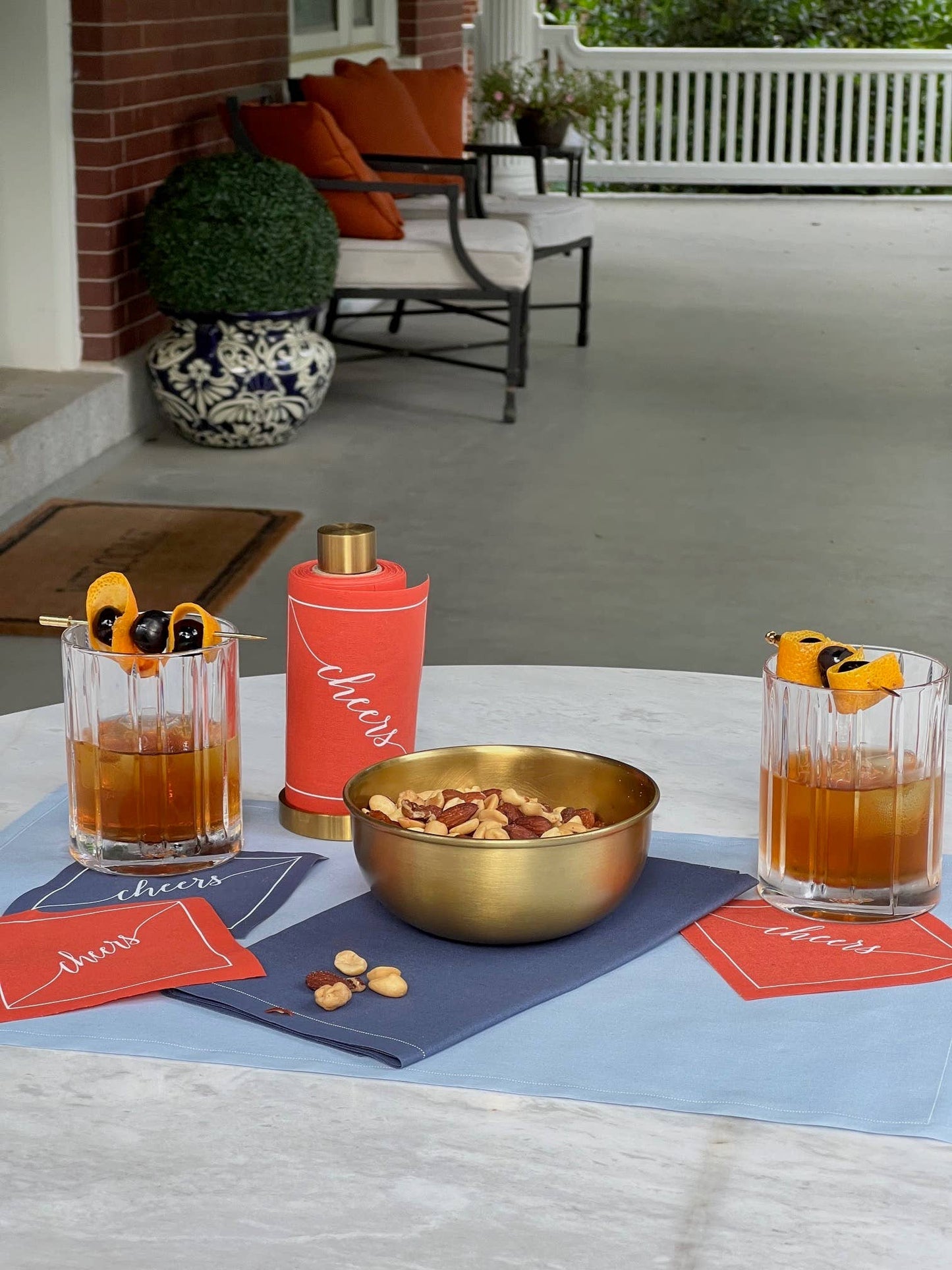 Toasting With Tara - Late Sunset Cocktail Napkin Roll