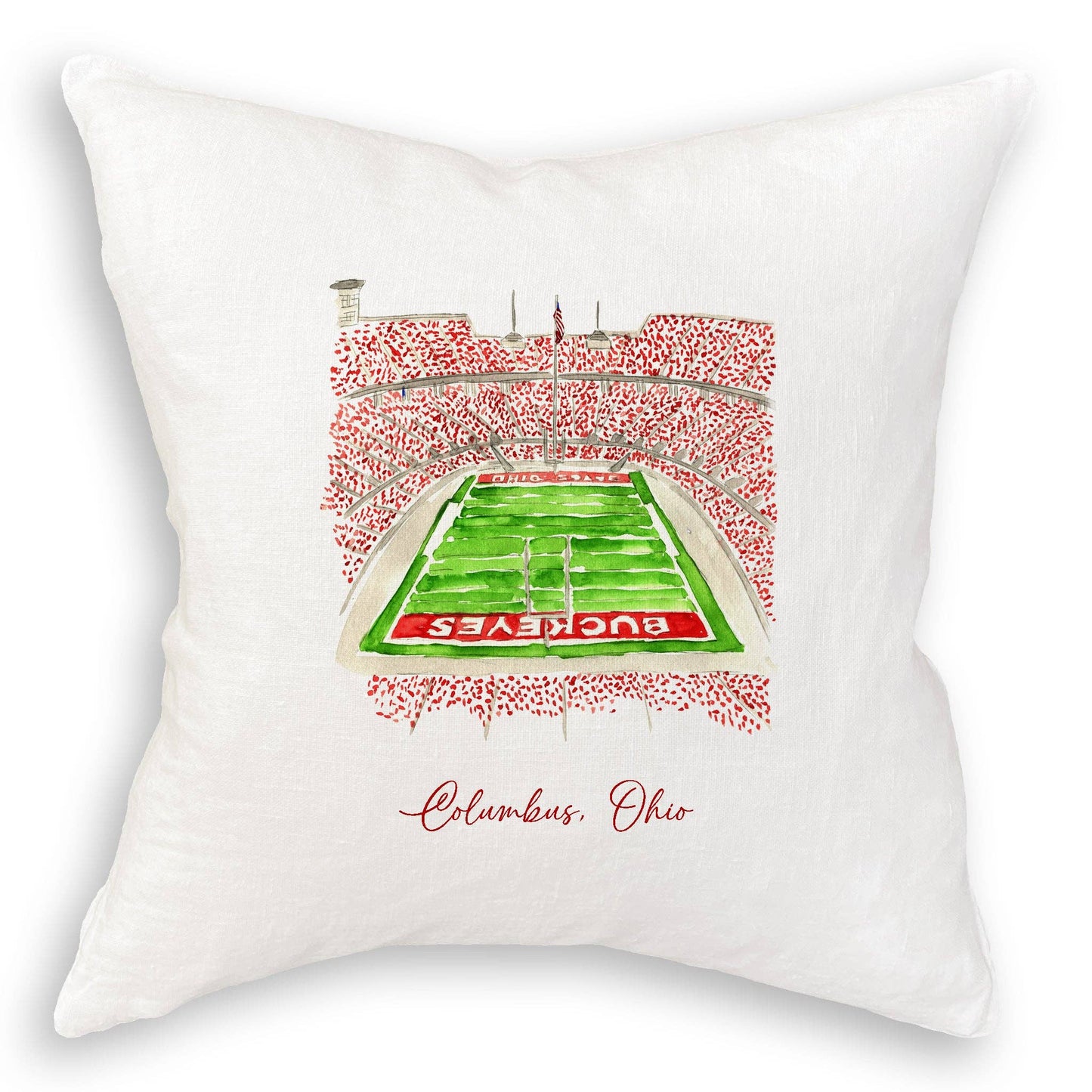 French Graffiti - Ohio State University Football Stadium: Cosmetic Bag / Keep Words / -