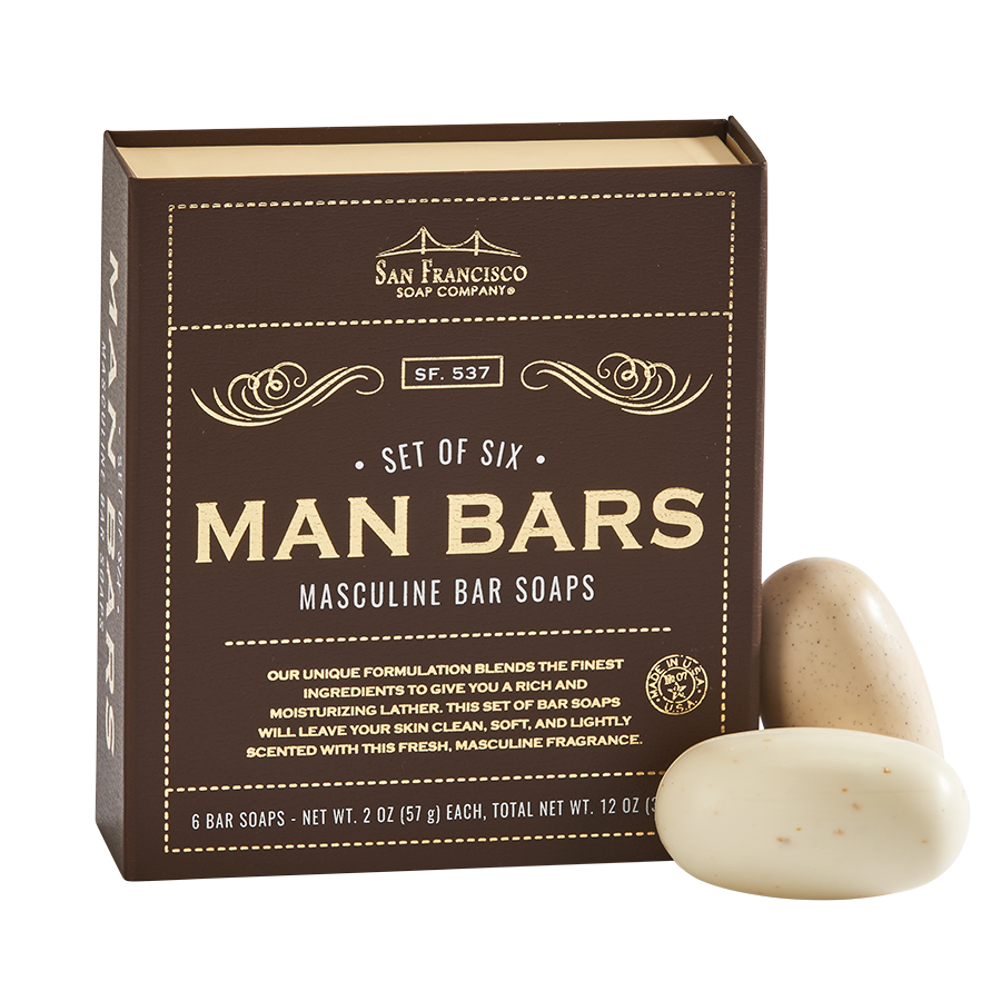 San Francisco Soap / Man Bar Soap - Man Bar 6pc Gift Set