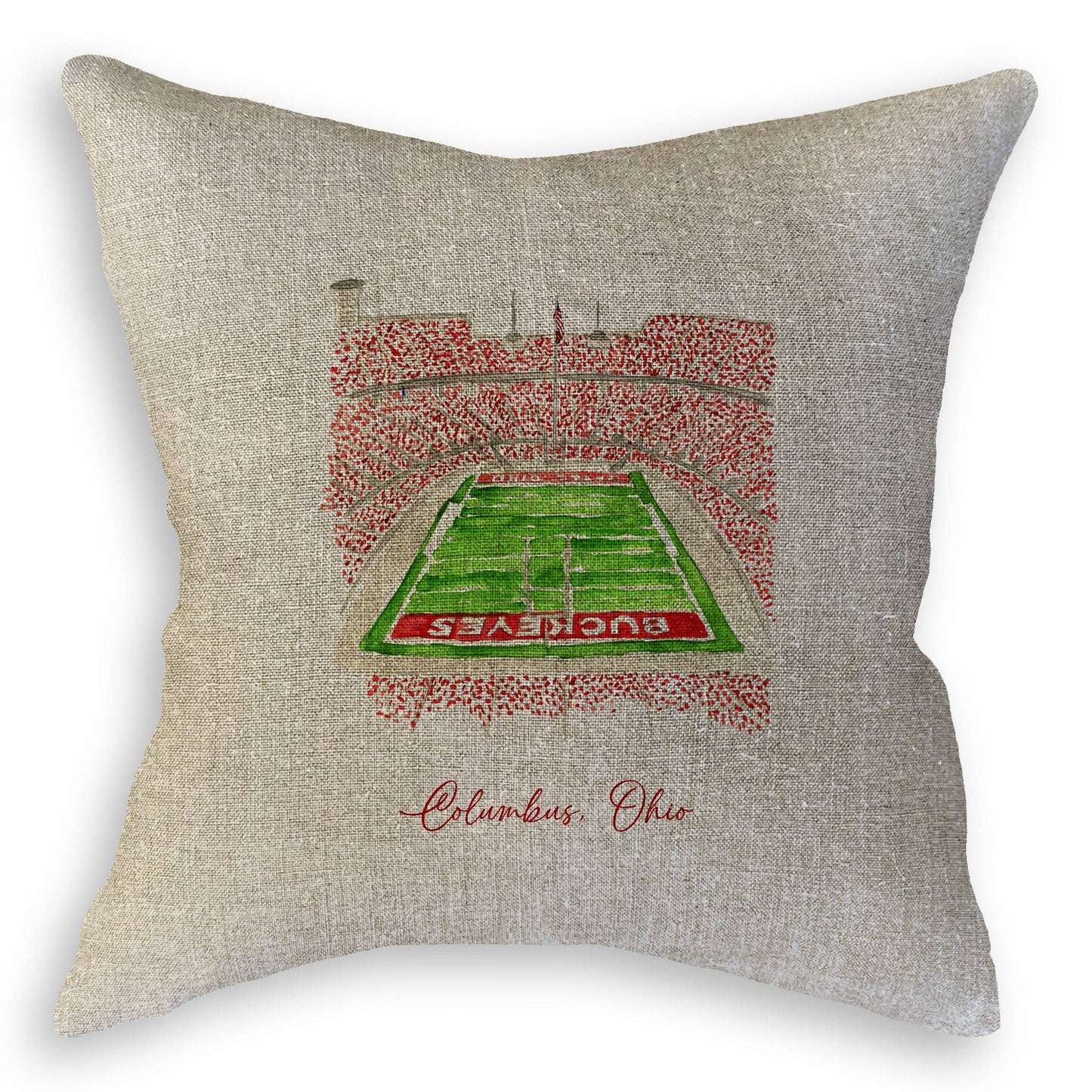 French Graffiti - Ohio State University Football Stadium: Cosmetic Bag / Keep Words / -