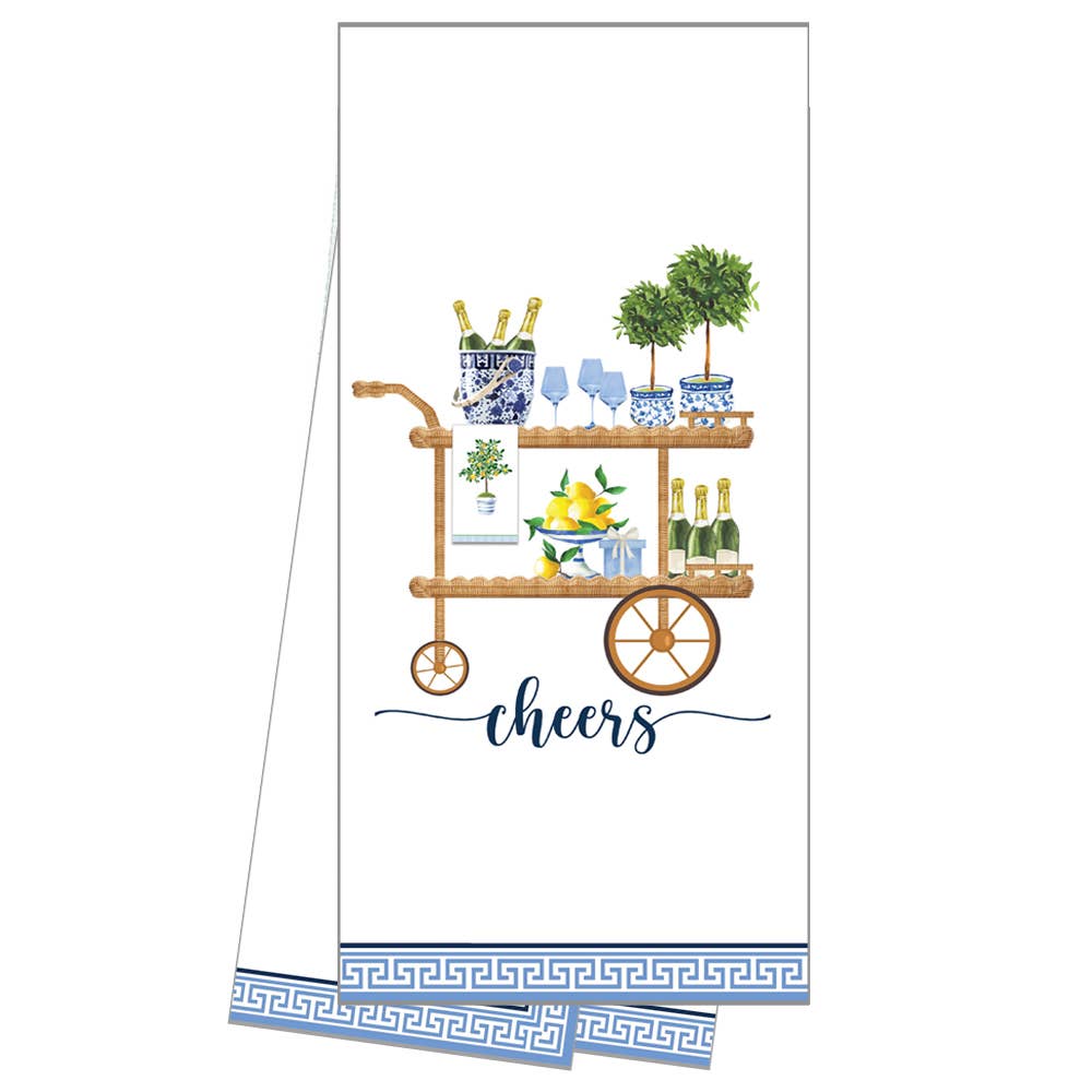 WH Hostess Social Stationery - In Stock WH Cotton Tea Towel | Bar Cart
