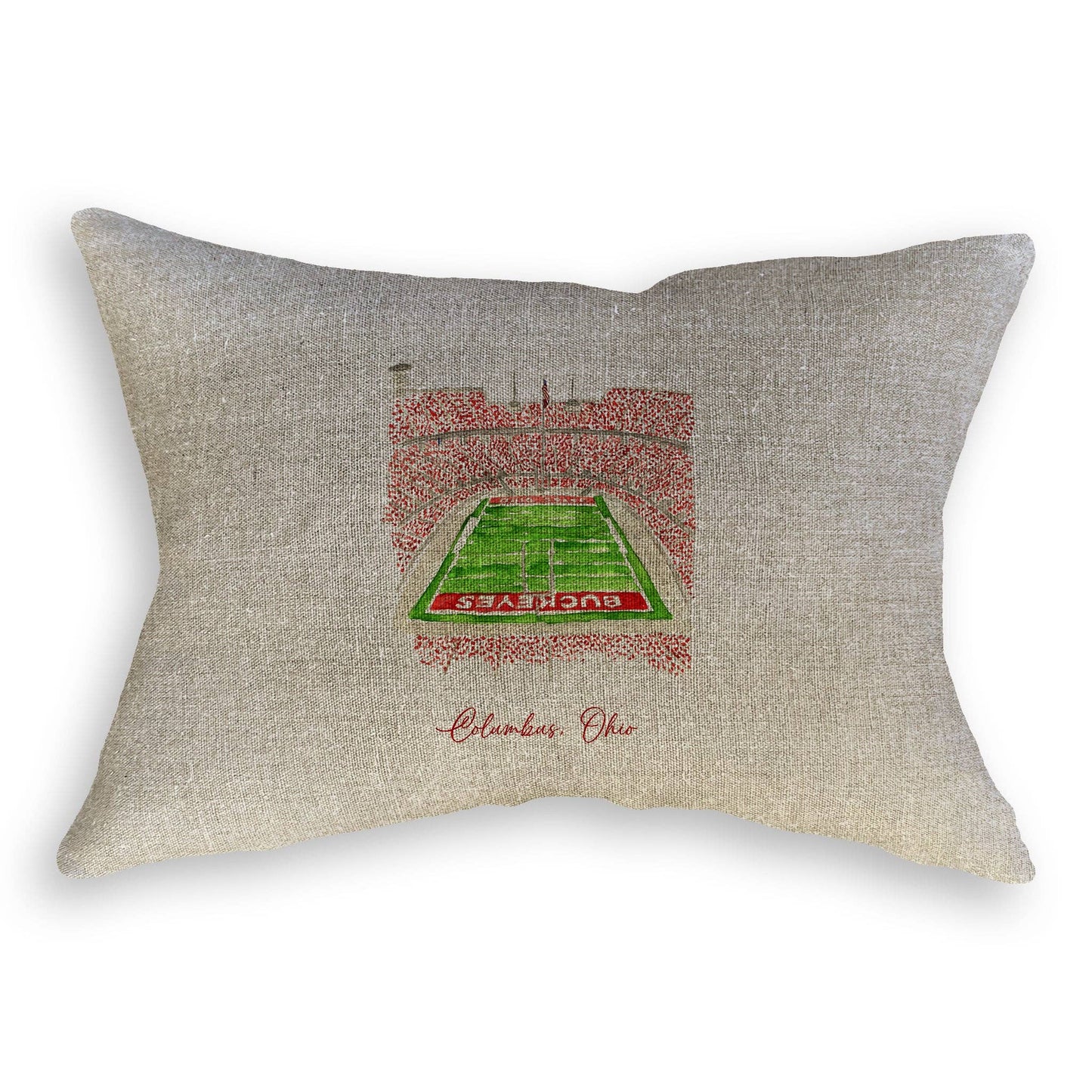 French Graffiti - Ohio State University Football Stadium: Cosmetic Bag / Keep Words / -