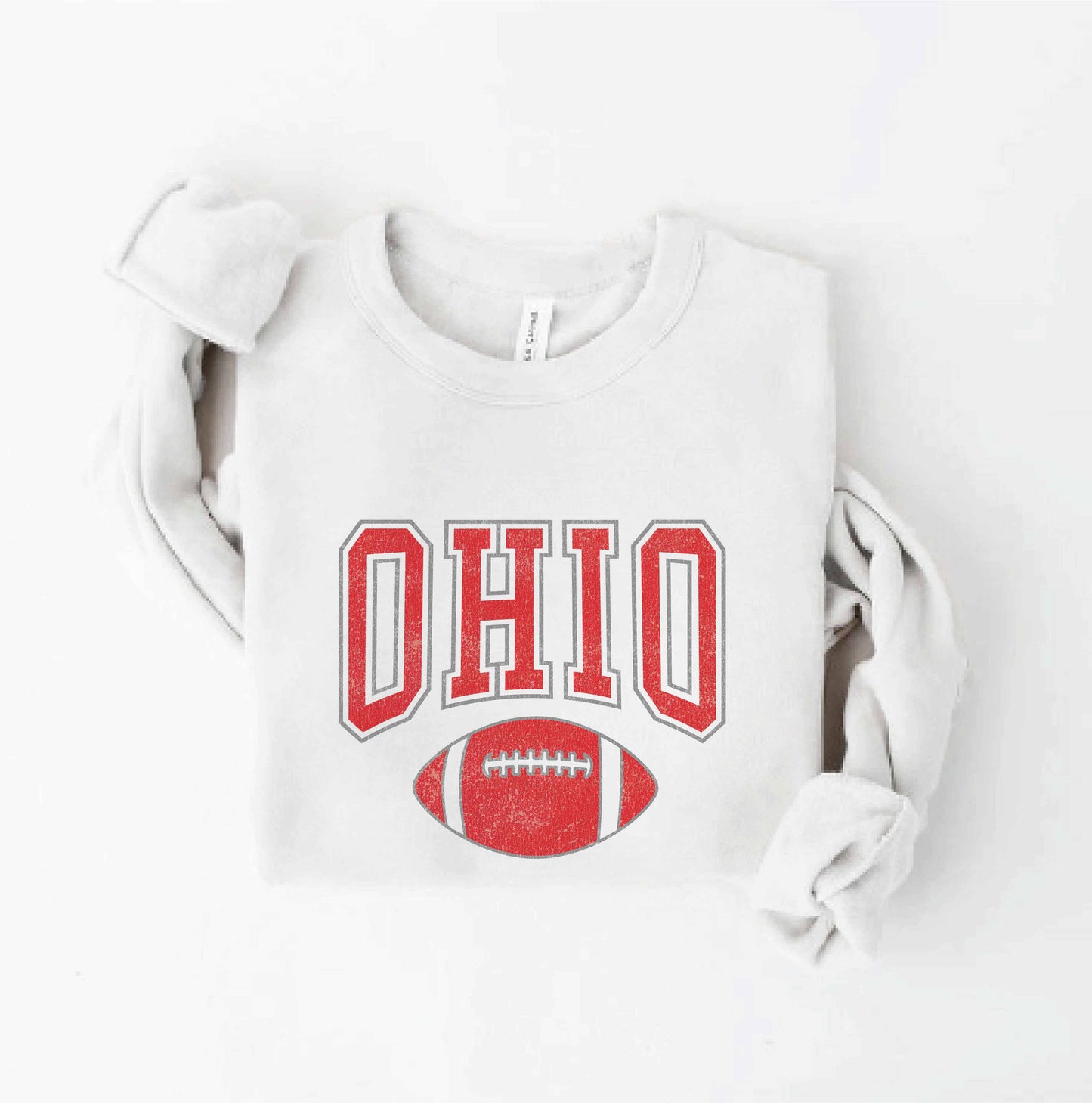 OAT COLLECTIVE - OHIO Sweatshirt: WHITE HEATHER / M