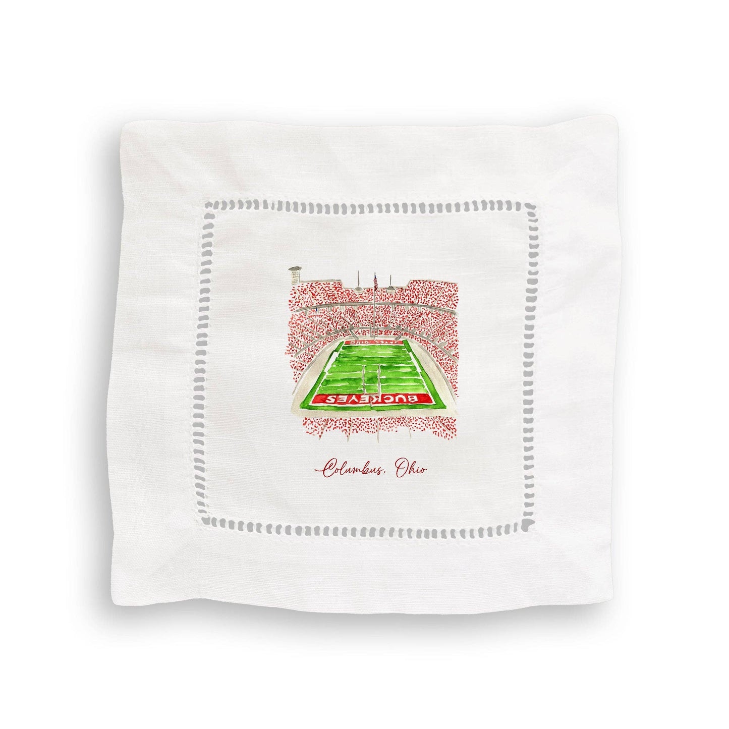 French Graffiti - Ohio State University Football Stadium: Cosmetic Bag / Keep Words / -
