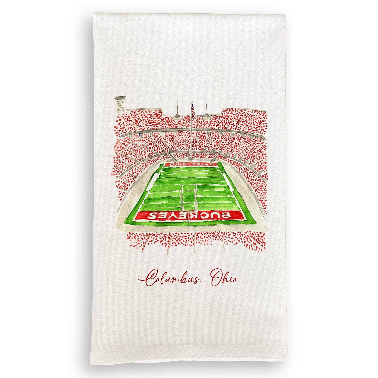 French Graffiti - Ohio State University Football Stadium: Cosmetic Bag / Keep Words / -