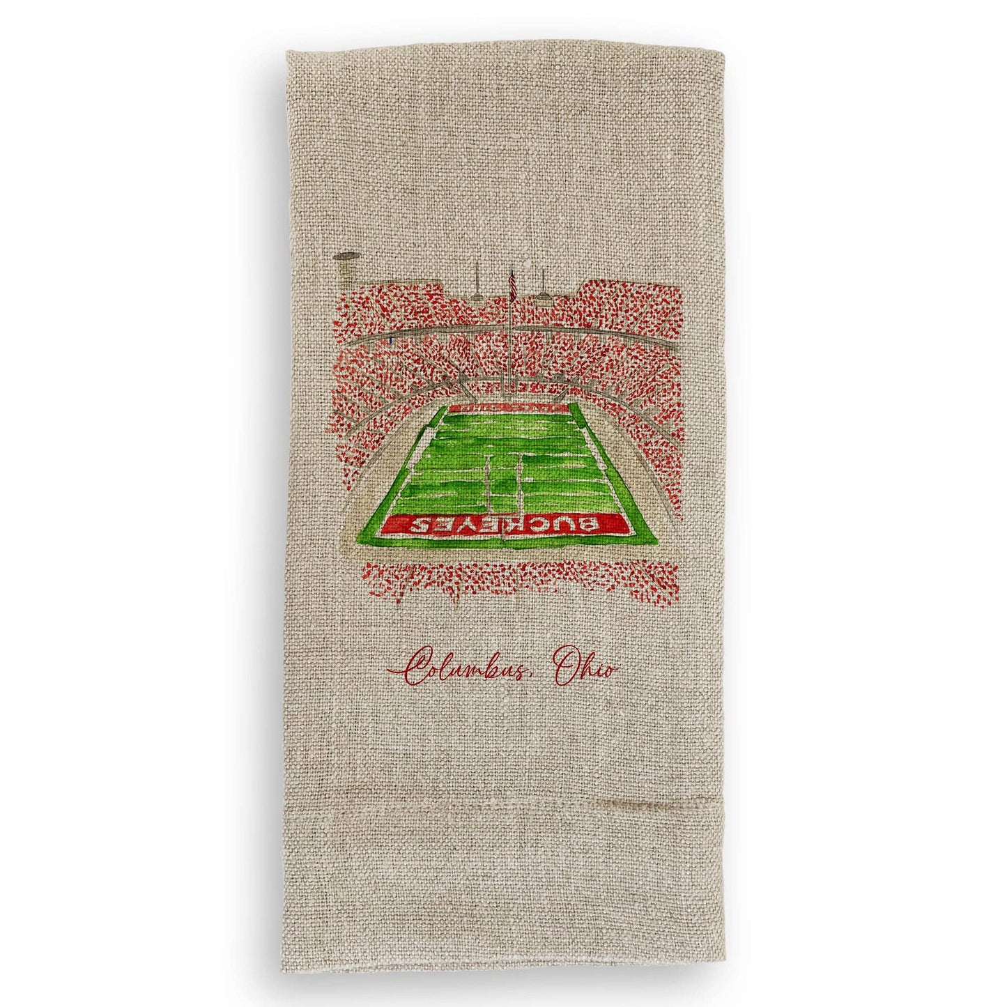 French Graffiti - Ohio State University Football Stadium: Cosmetic Bag / Keep Words / -