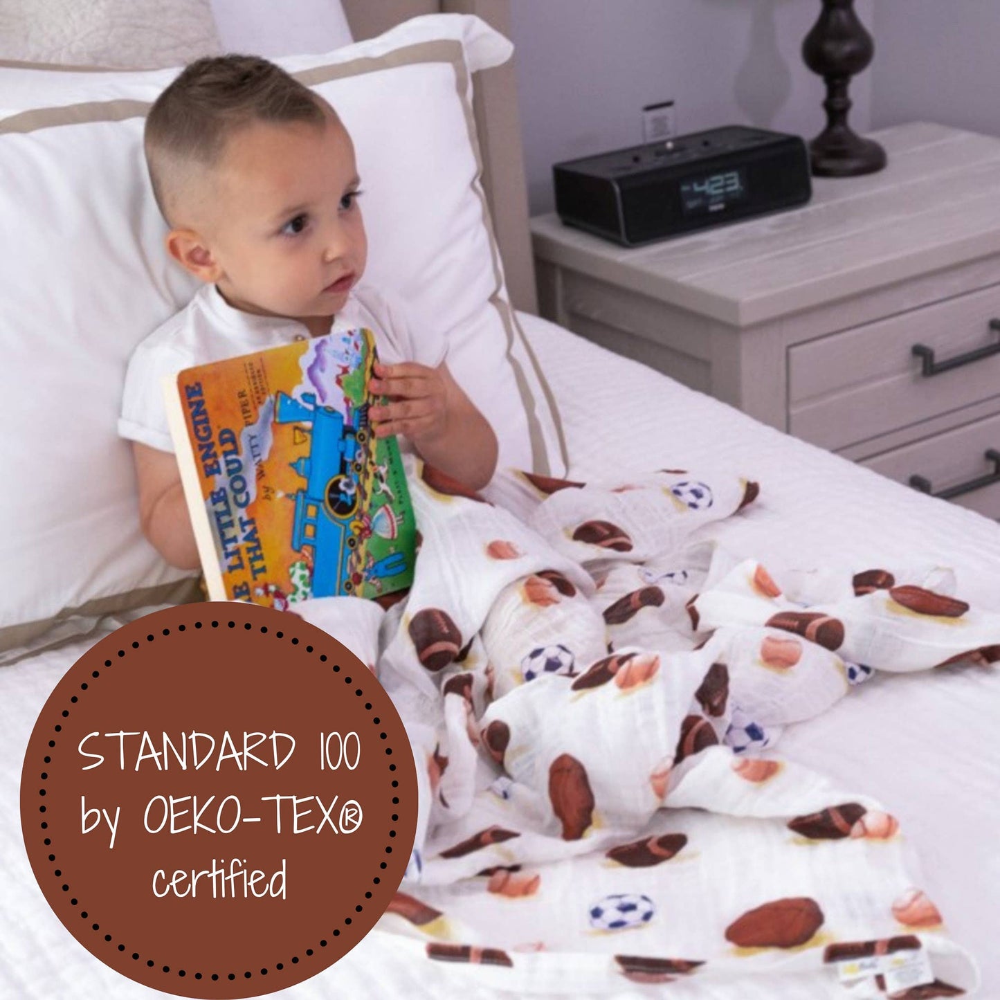 LollyBanks - Go Sports! Baby Swaddle Blanket