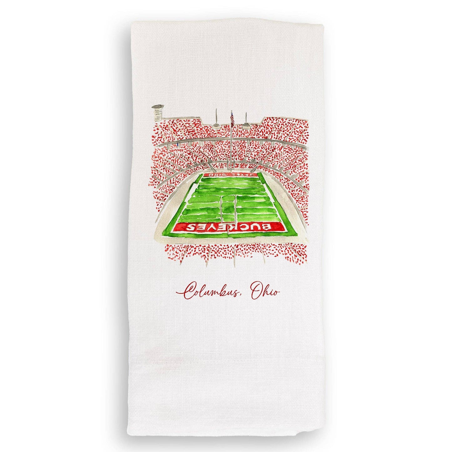 French Graffiti - Ohio State University Football Stadium: Cosmetic Bag / Keep Words / -