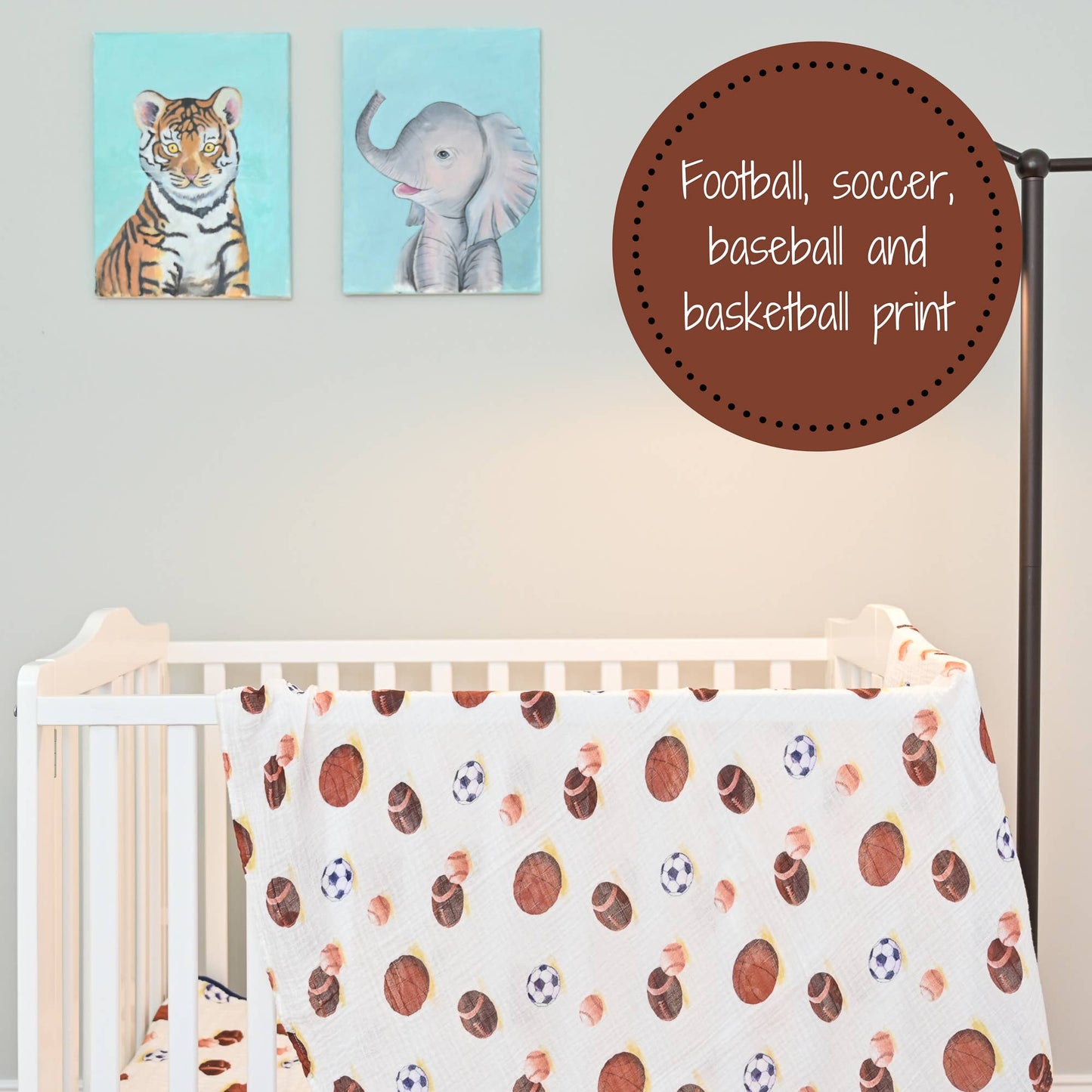 LollyBanks - Go Sports! Baby Swaddle Blanket