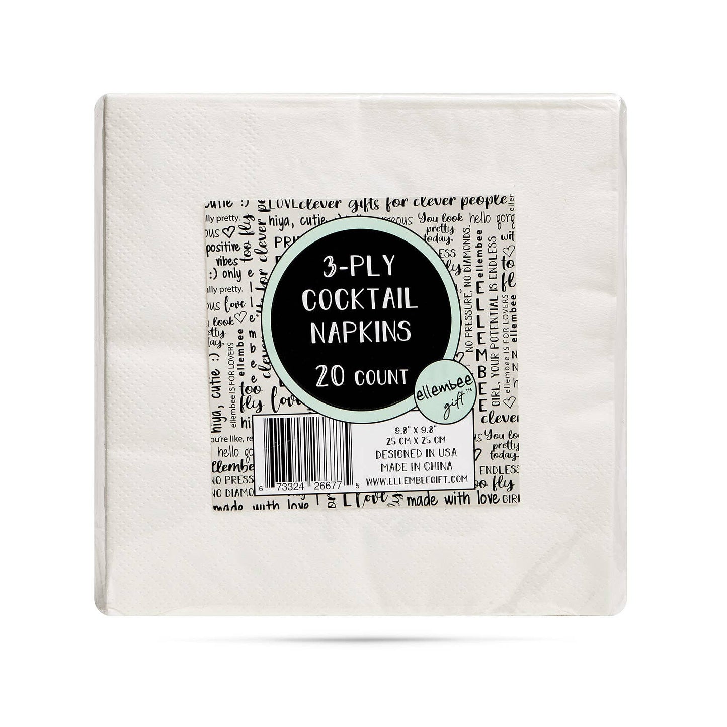 ellembee gift - Nothing says middle aged like soup recipe. Cocktail Napkins