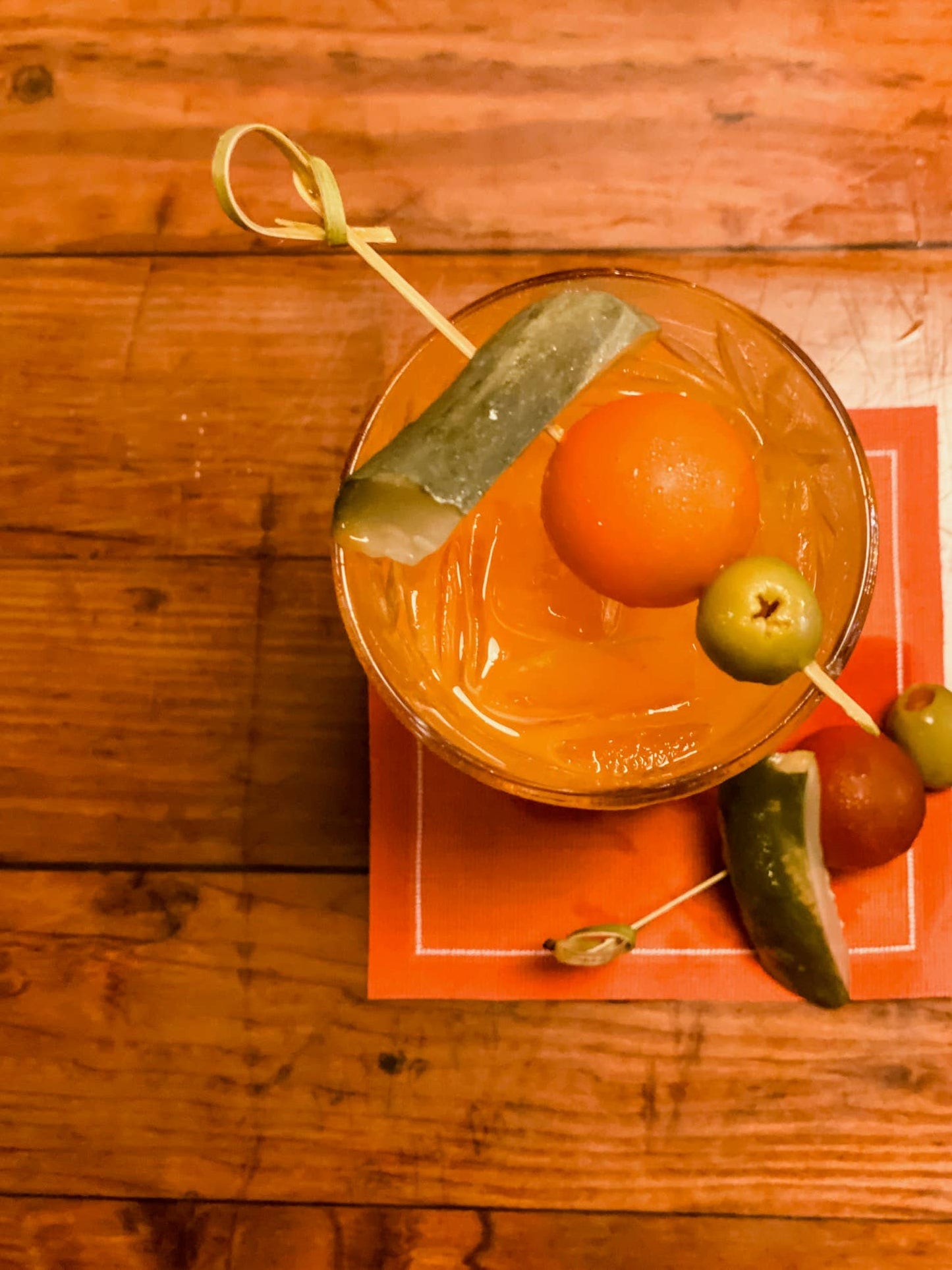 Toasting With Tara - Late Sunset Cocktail Napkin Roll