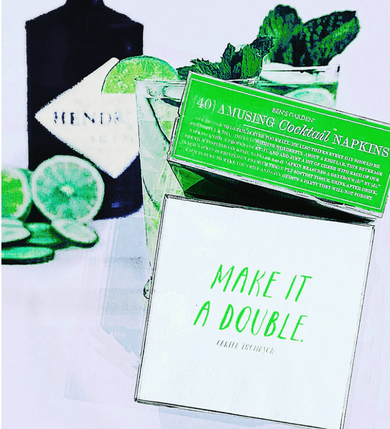 Make it a Double Amusing Cocktail Napkins Set/ 40