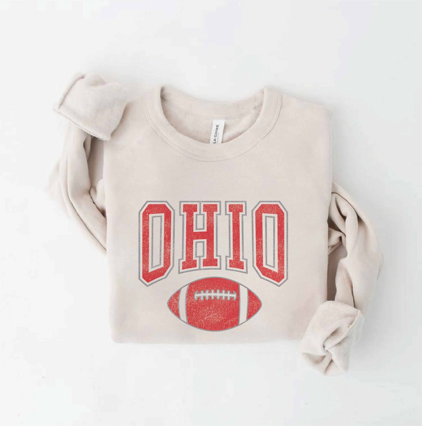 OAT COLLECTIVE - OHIO Sweatshirt: WHITE HEATHER / M
