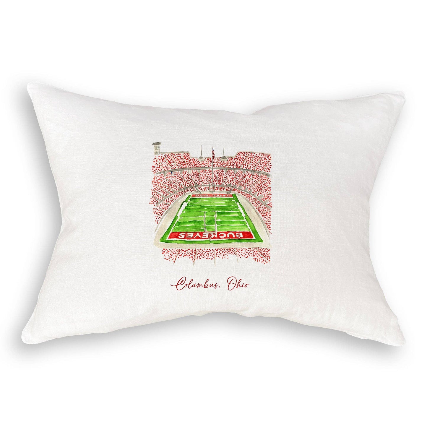 French Graffiti - Ohio State University Football Stadium: Cosmetic Bag / Keep Words / -