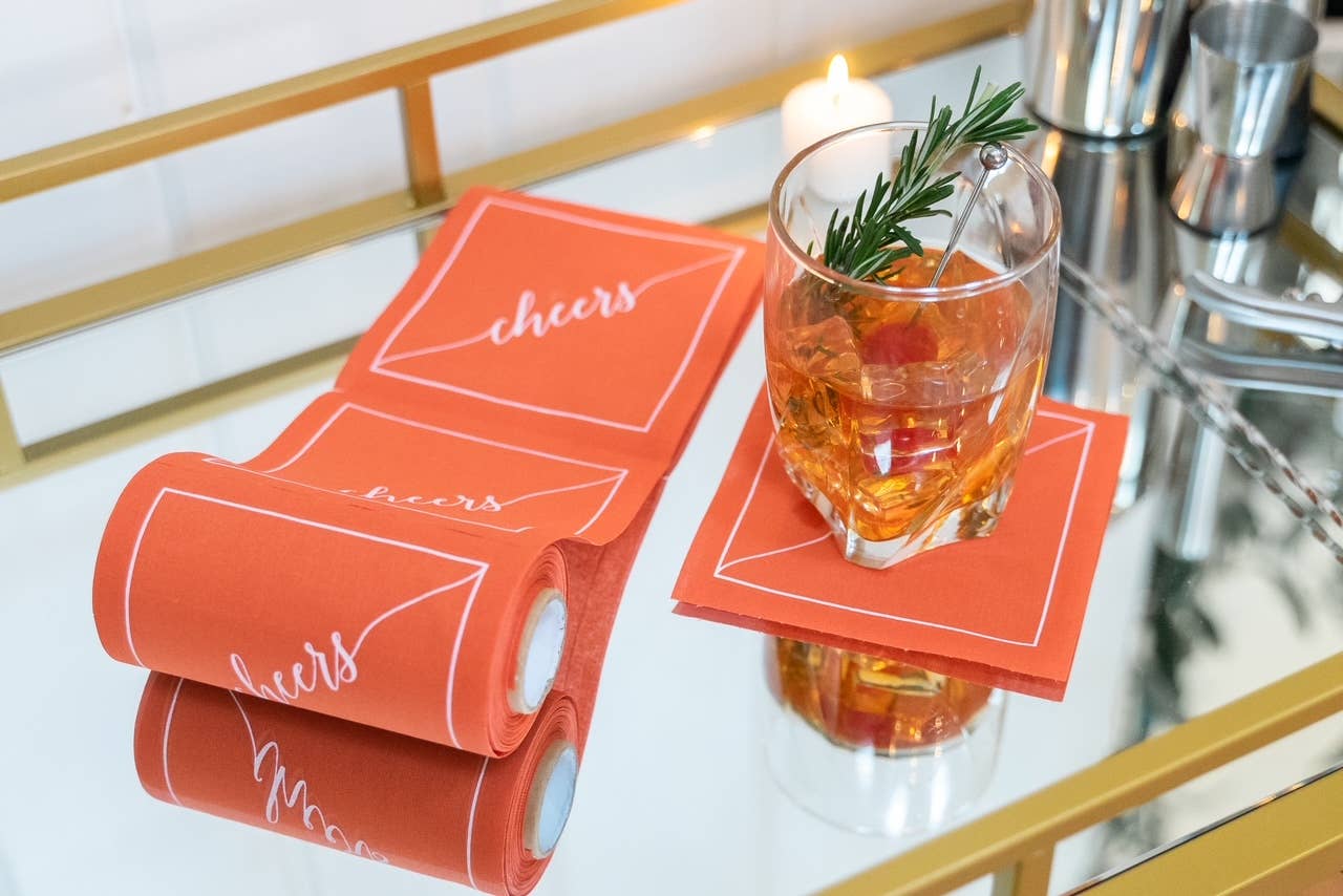 Toasting With Tara - Late Sunset Cocktail Napkin Roll