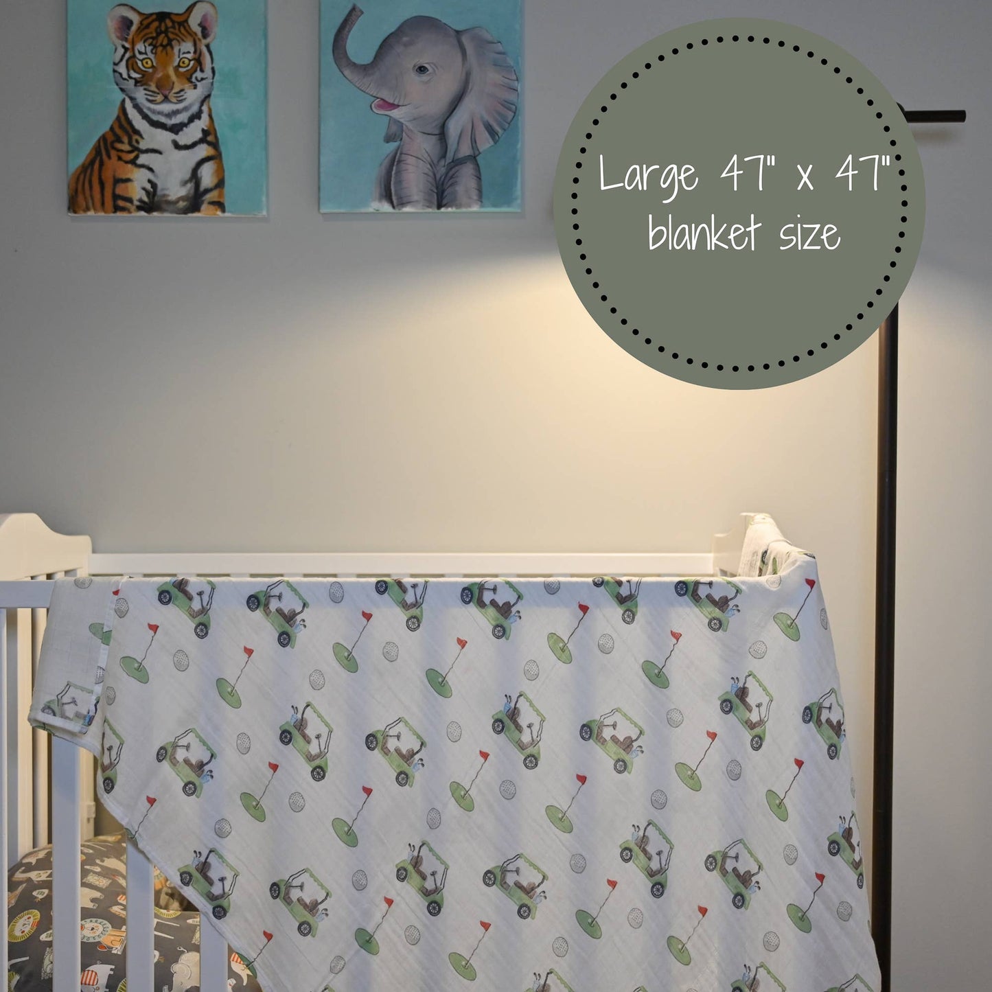 LollyBanks - Golf A Round Baby Swaddle Blanket