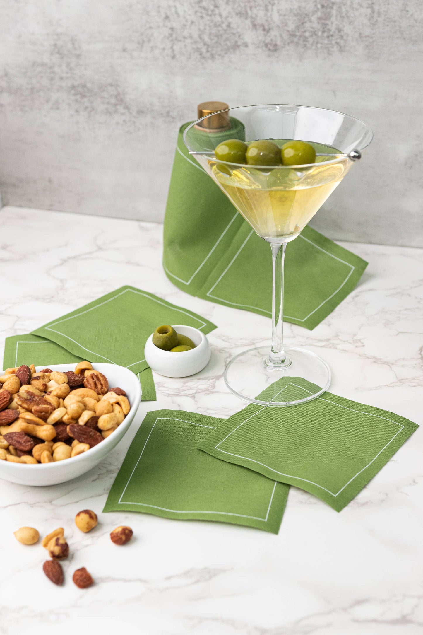 Toasting With Tara - Olive Cocktail Napkin Roll