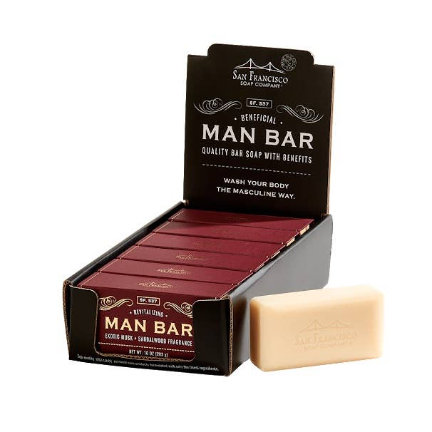 San Francisco Soap / Man Bar Soap - Exotic Musk & Sandalwood Man Bar
