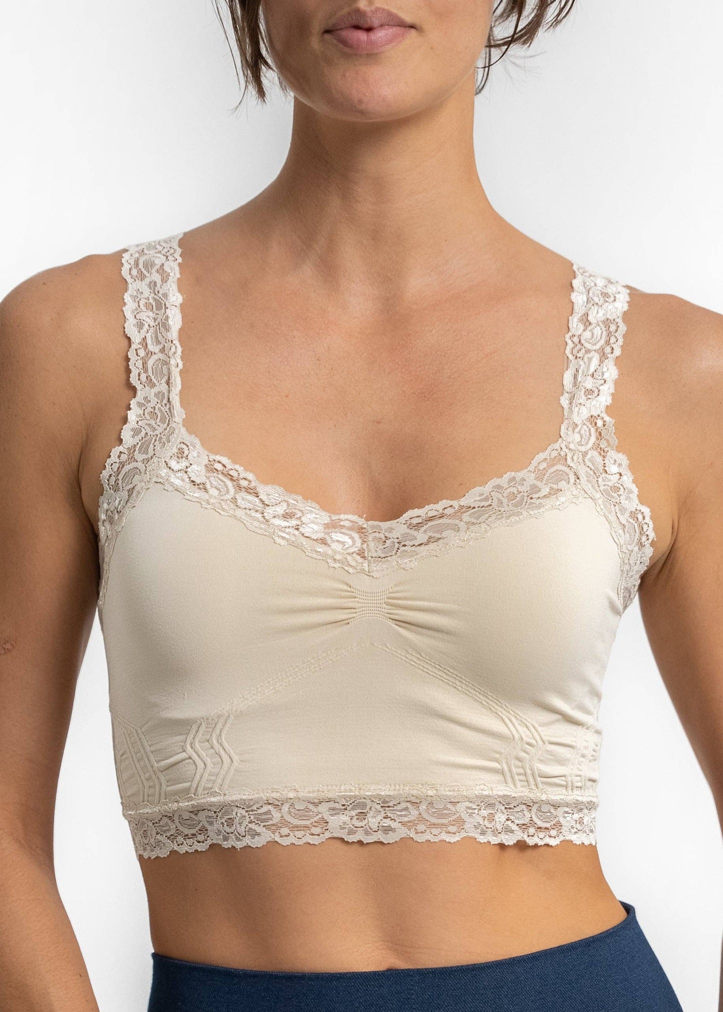 ELIETIAN - Lace Bralette: Bellini