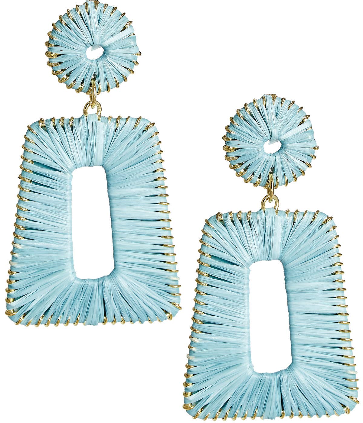 Lisi Lerch - Jordan Raffia Earring: Papaya