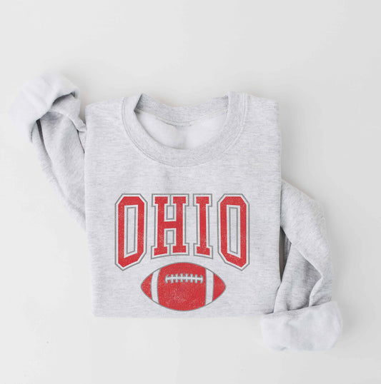 OAT COLLECTIVE - OHIO Sweatshirt: WHITE HEATHER / M