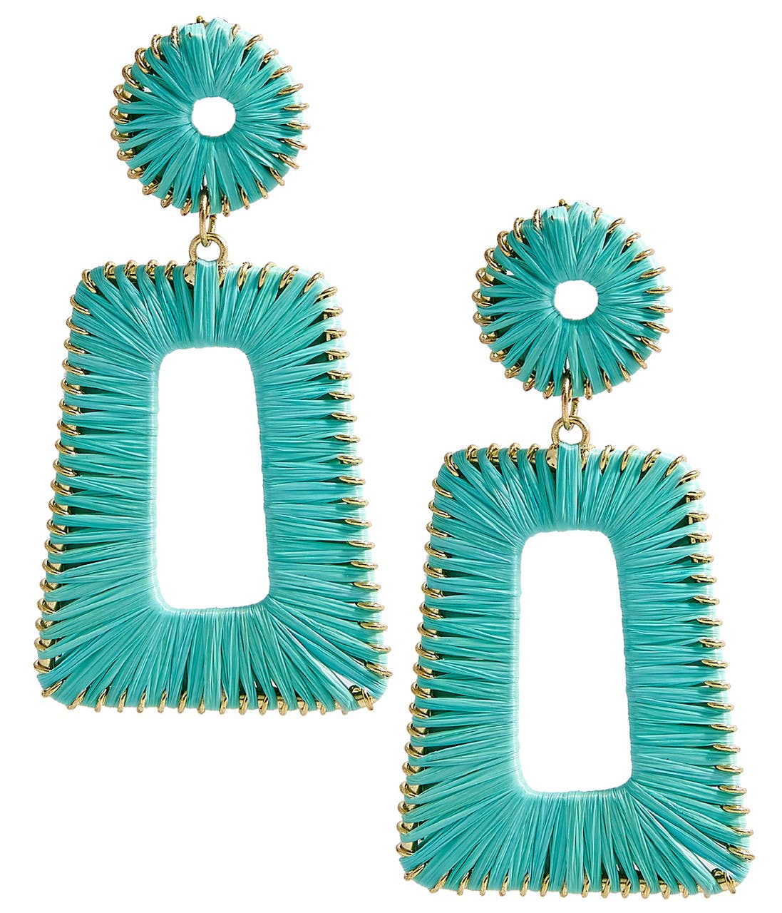 Lisi Lerch - Jordan Raffia Earring: Papaya