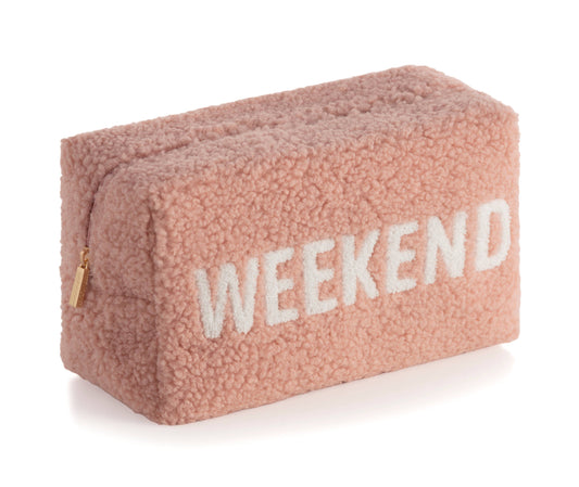 Shiraleah - "WEEKEND" SHERPA ZIP POUCH