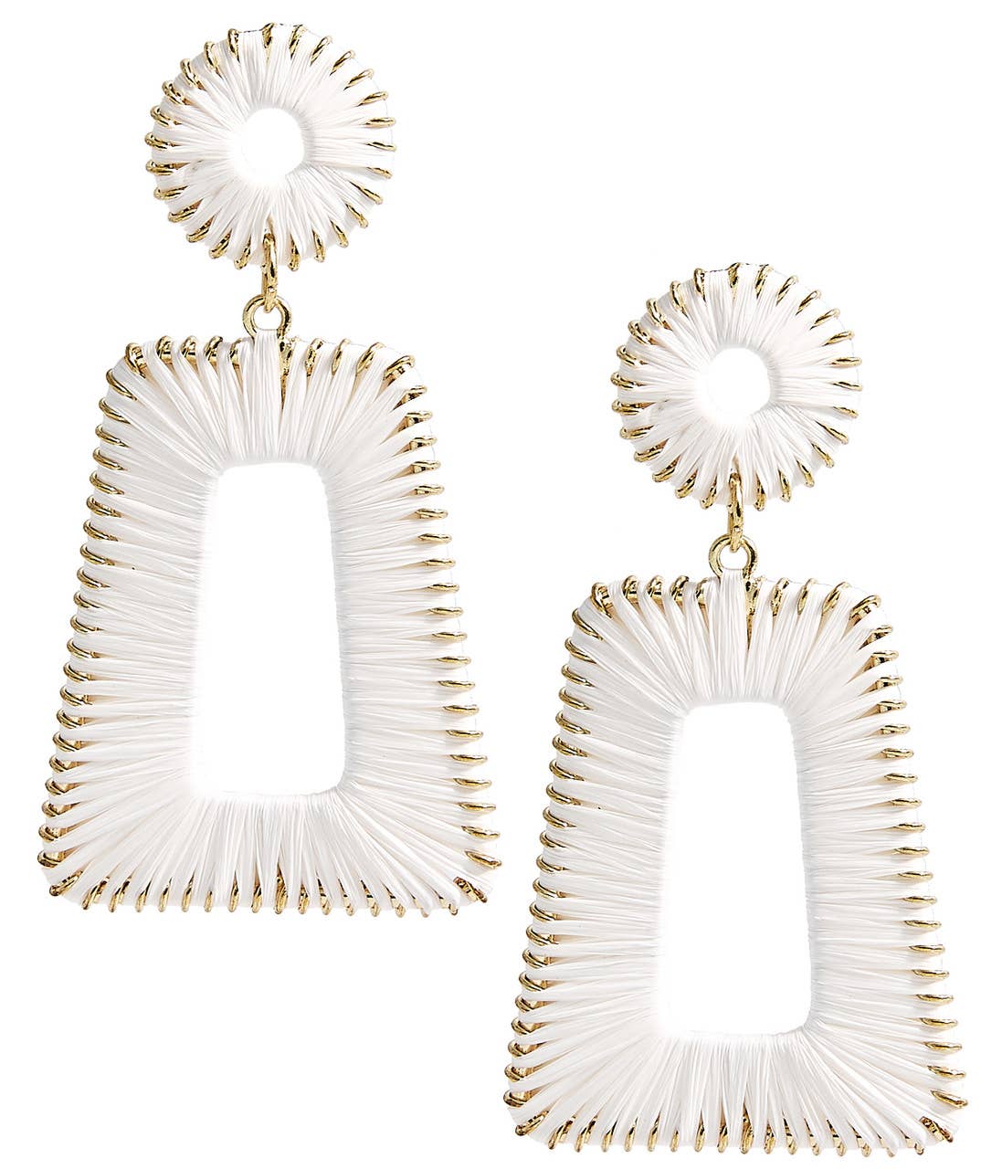 Lisi Lerch - Jordan Raffia Earring: Navy