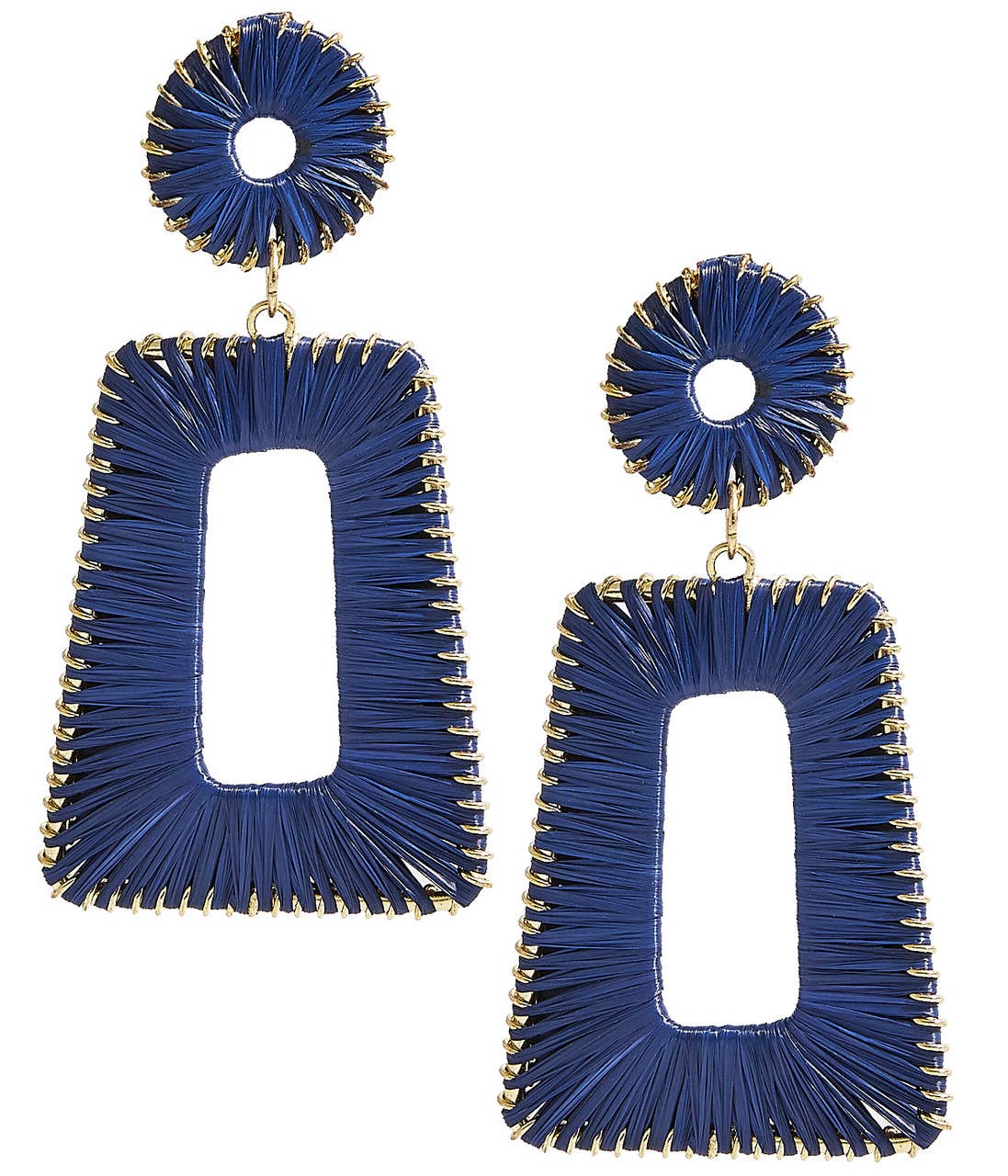 Lisi Lerch - Jordan Raffia Earring: Papaya