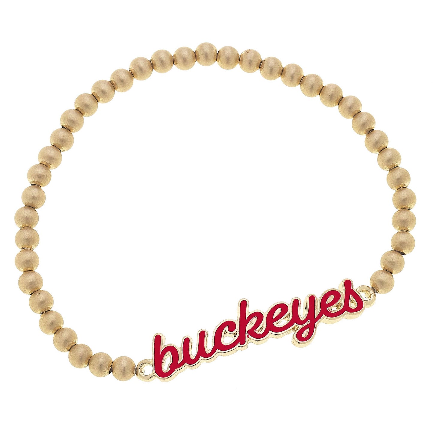 Canvas Style - Ohio State Buckeyes Enamel Script Stretch Bracelet