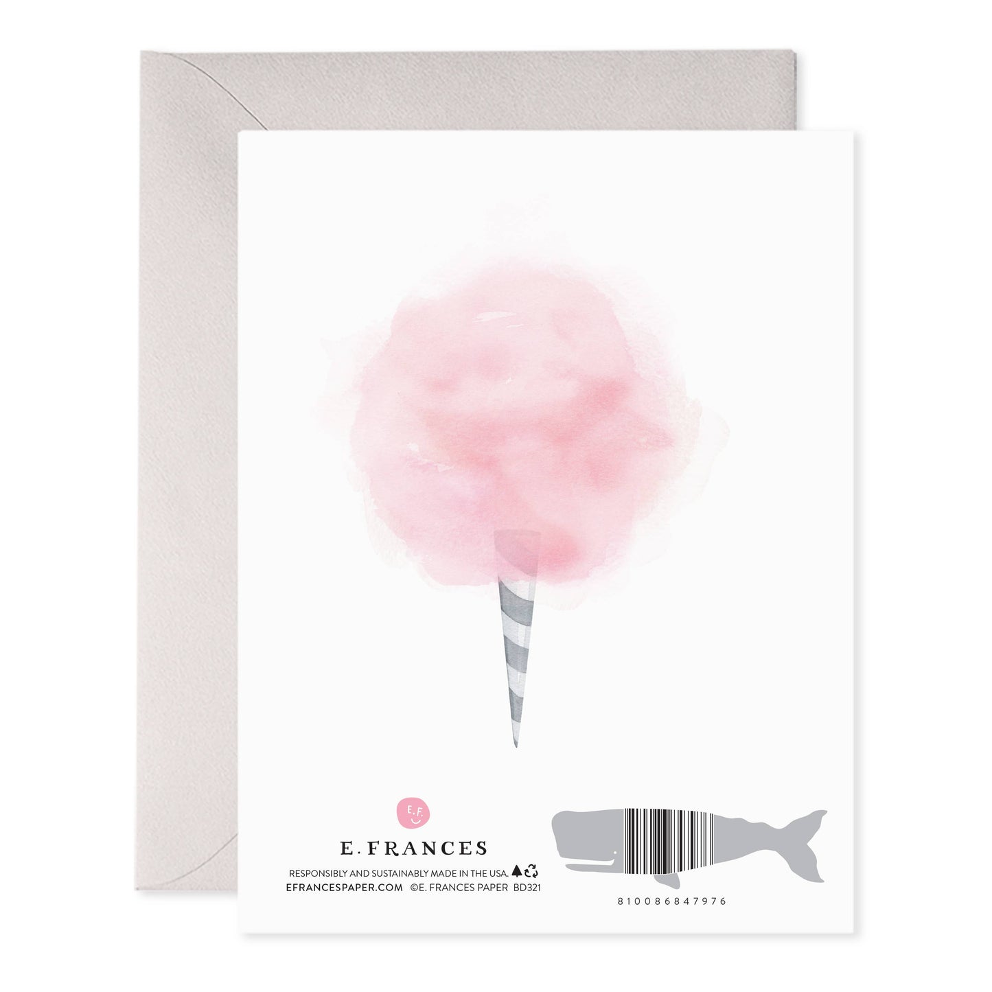 E. Frances Paper - Cotton Candy Birthday Greeting Card