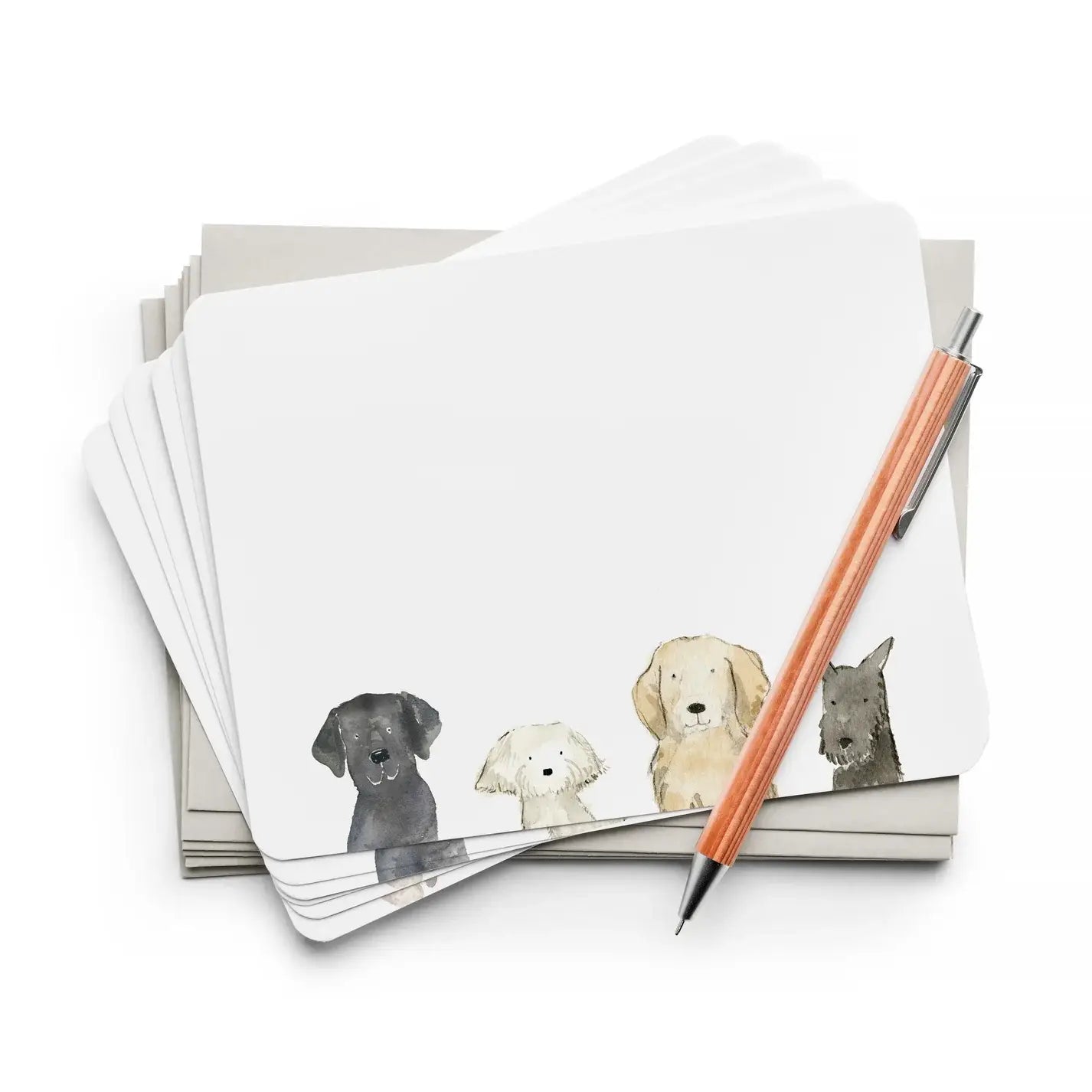 E. Frances Paper - Dog Days Flat Notes (Boxed Set of 8) | Notecards Stationery