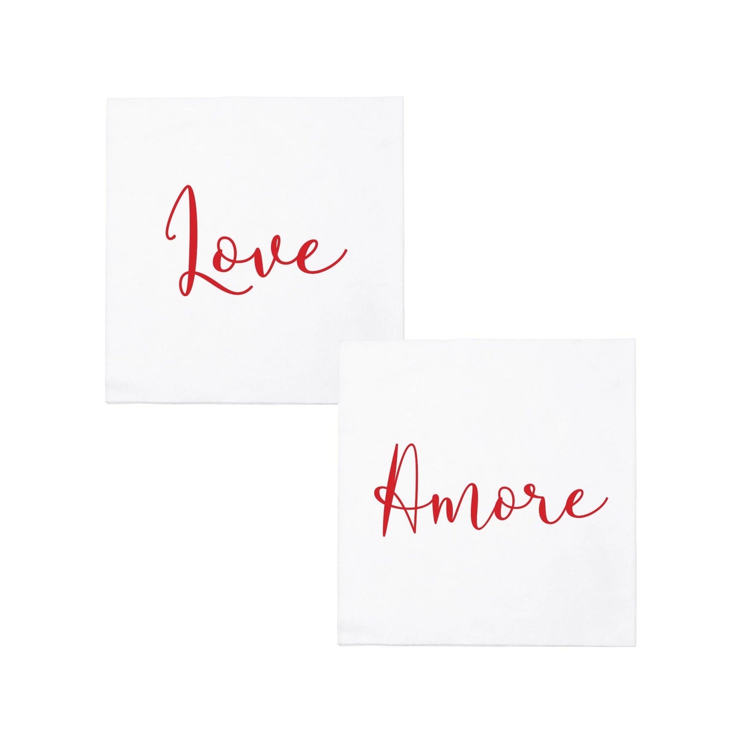 VIETRI Inc. - Papersoft Napkins Love/Amore Cocktail Napkins (Pack of 20)