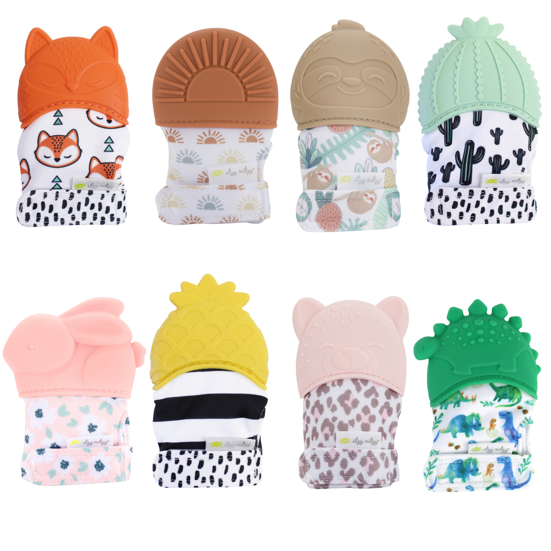 Itzy Ritzy - Itzy Mitt™ Silicone Teething Mitts: Bunny