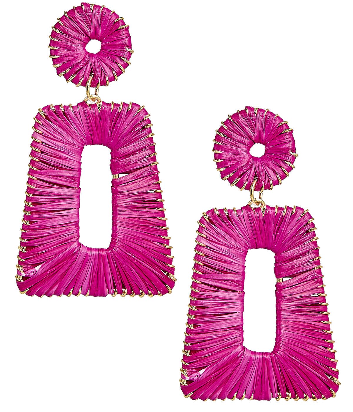 Lisi Lerch - Jordan Raffia Earring: Navy