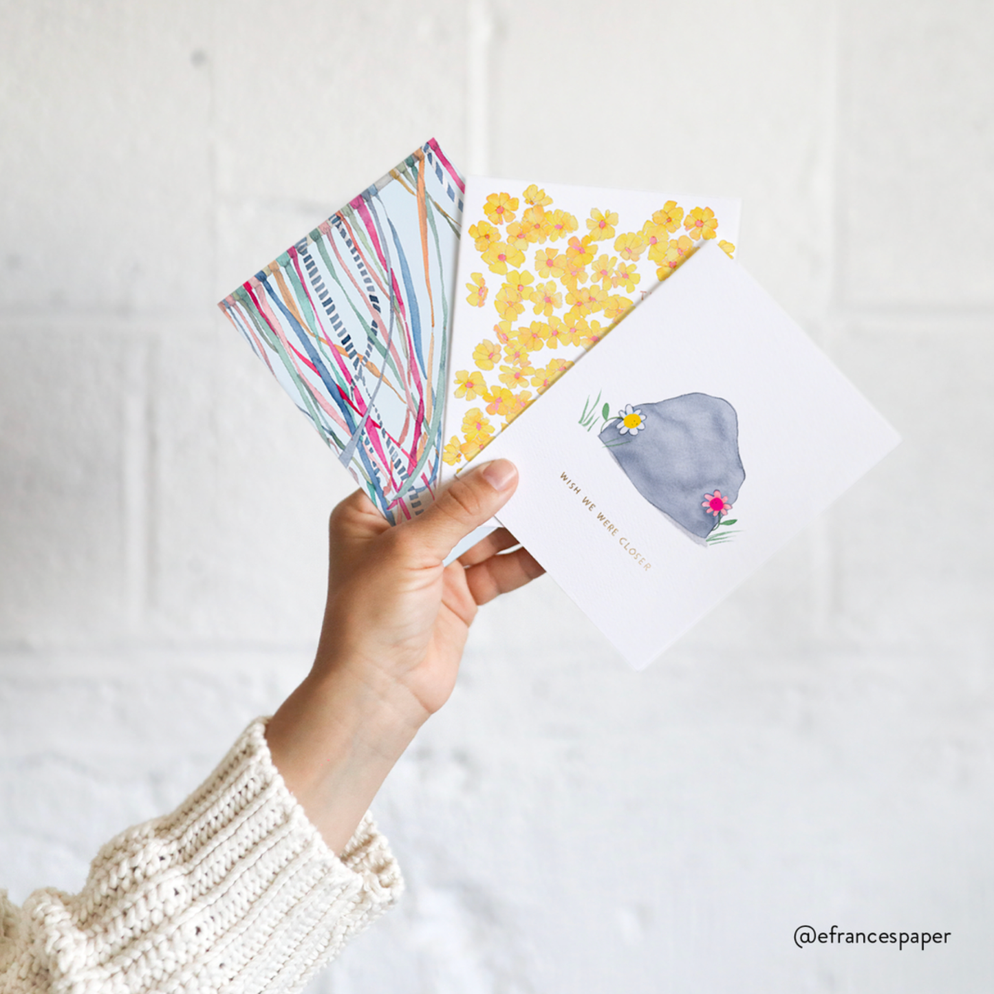 E. Frances Paper - Frosted Wedding Greeting Card