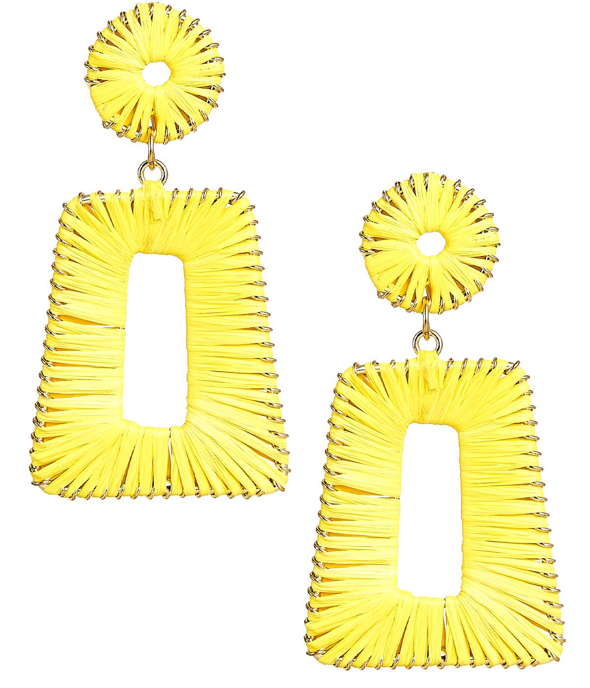 Lisi Lerch - Jordan Raffia Earring: Navy