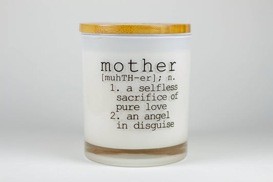 Unplug Soy Candles - Definition of Mother Mom Soy Candle: Prohibition