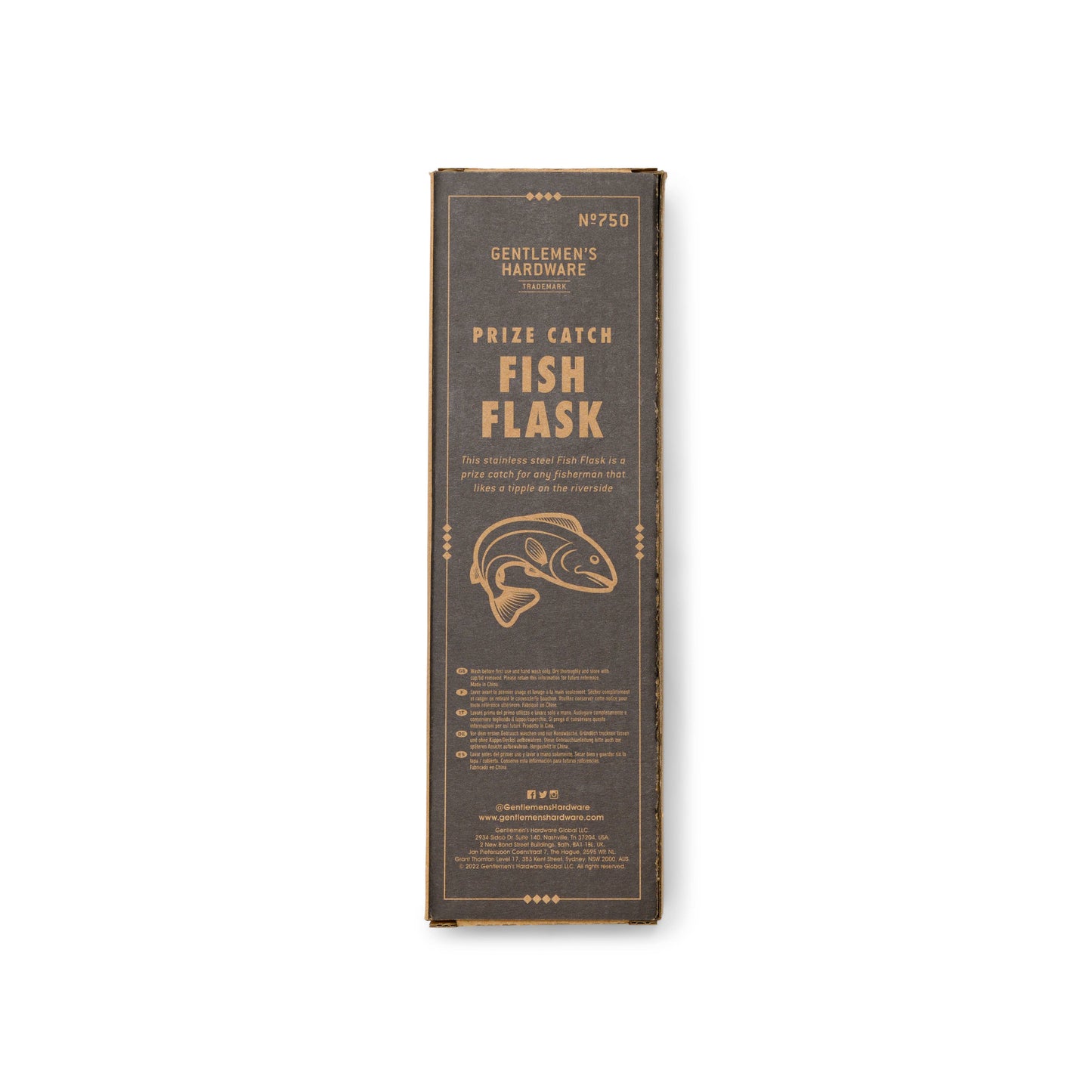 Gentlemen's Hardware - Fish Hip Flask