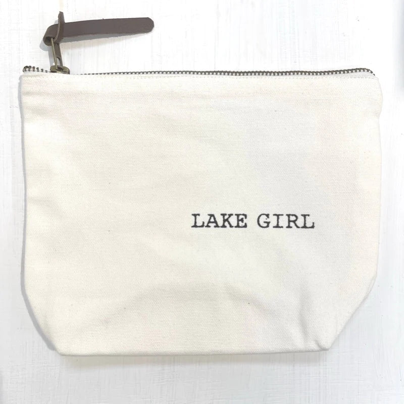 'Lake Girl' Cotton Makeup Pouch