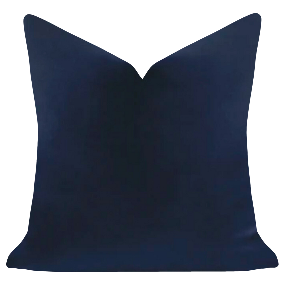 Laura Park Designs - Cobalt Blue 22x22 Solid Velvet Pillow
