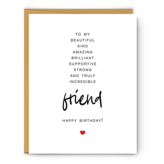 To My Friend - Birthday Card