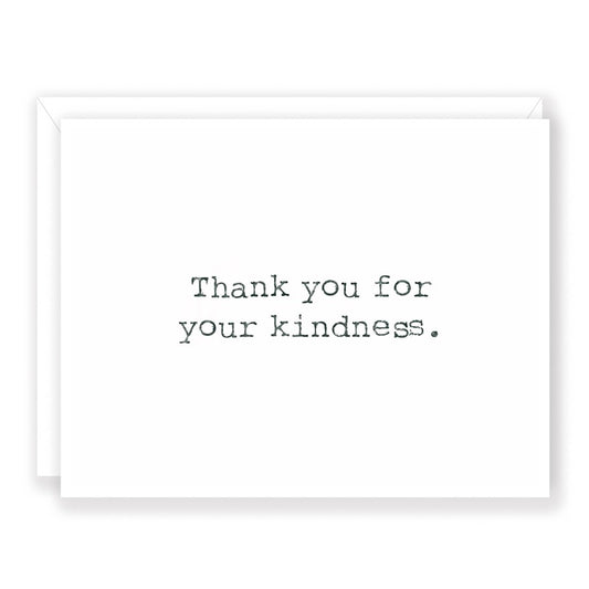 'thank you for you kindness' Greeting Card
