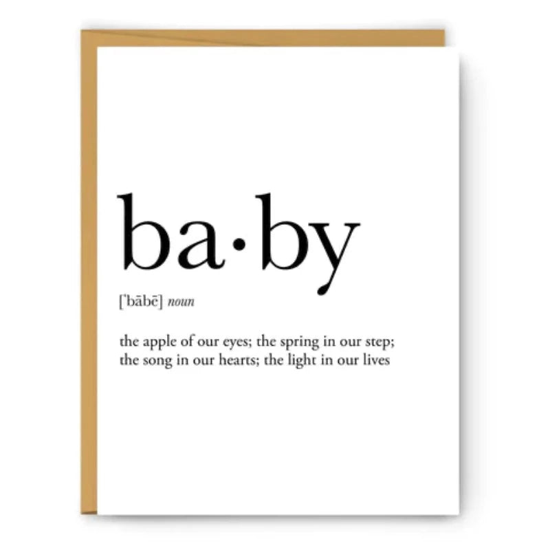 Baby Definition - Baby Card