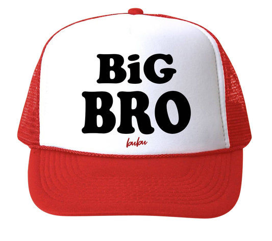 Bubu - Big Bro White / Red Trucker Hat