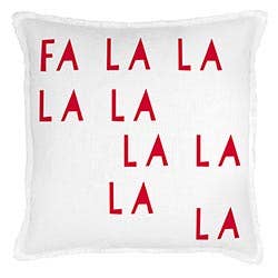Santa Barbara Design Studio by Creative Brands - Face To Face Euro Pillow - Fa La La La