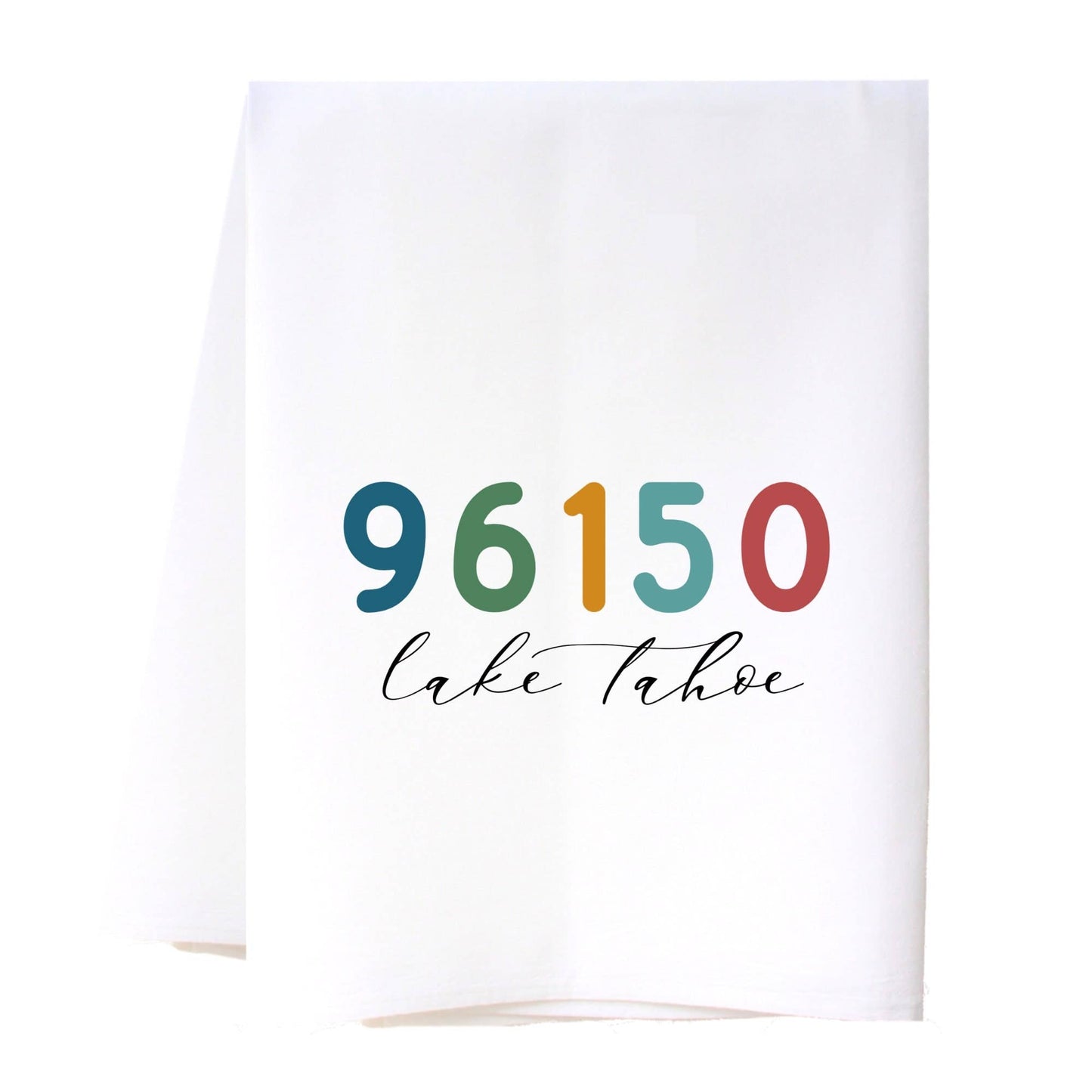 COLOR TEXT ZIP CODE FLOUR SACK TOWEL