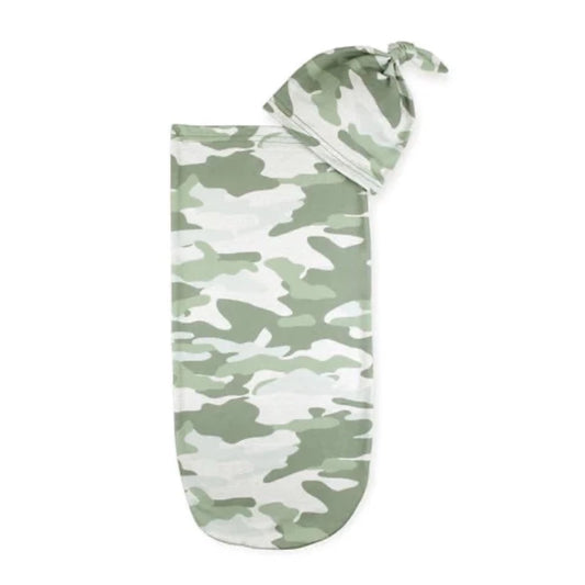 Itzy Ritzy - Cutie Cocoon™  Camo Matching Cocoon & Hat Sets