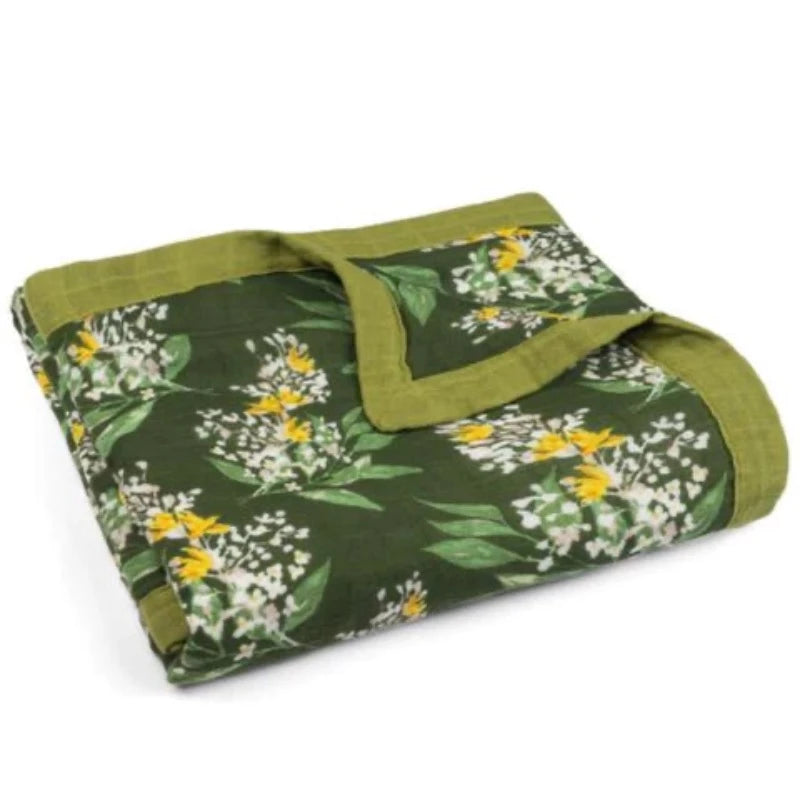 MilkBarn Green Floral Big Lovey